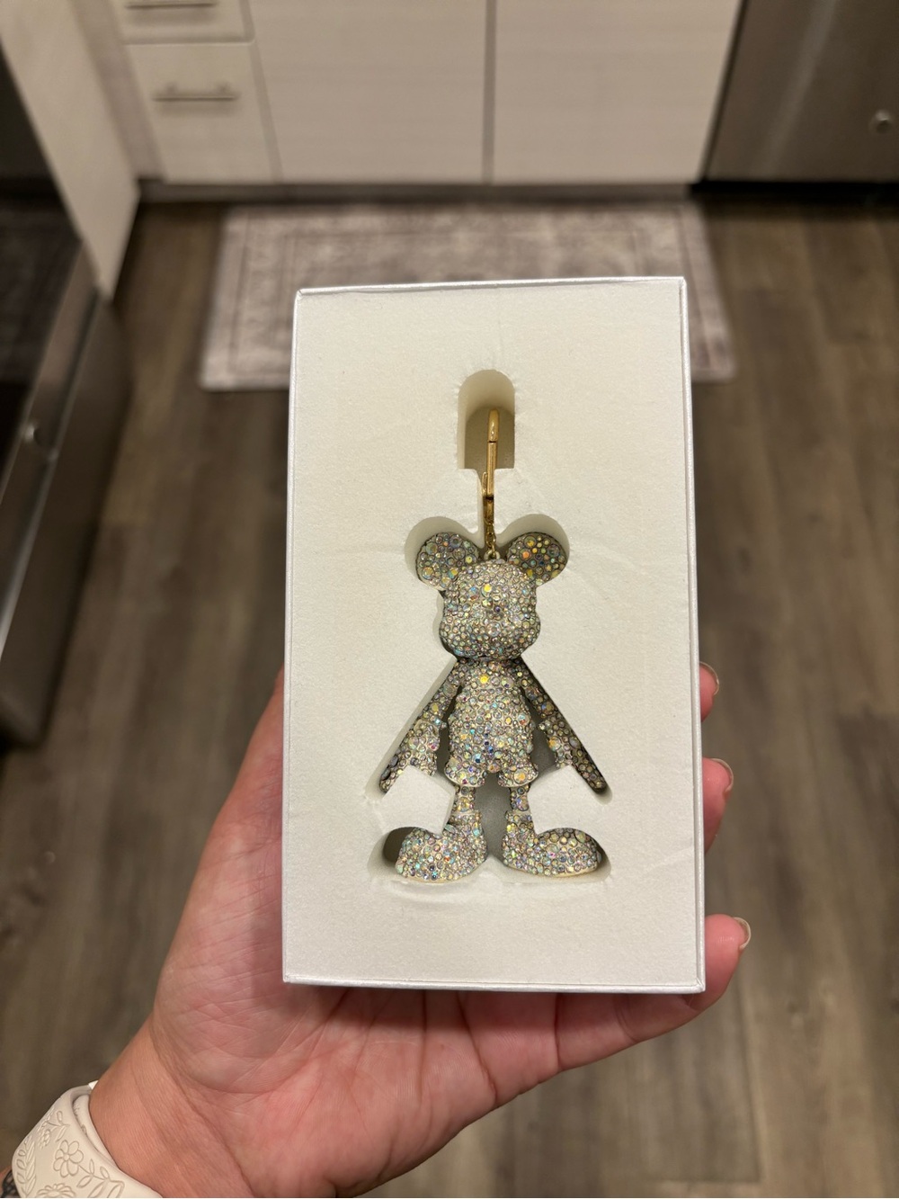 BaubleBar Disney Mickey Glitter Keychain - Iridescent - Picture 2 of 2